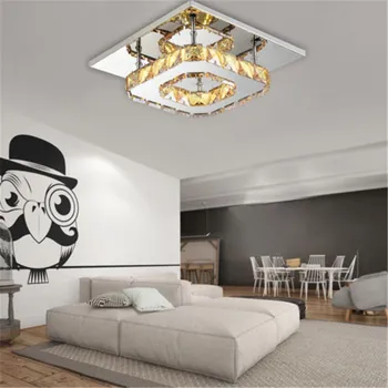 

Retro Luxury Modern Lighting Crystal LED Ceiling Lamp Bedroom Ceiling Chandelier Tricolor Indoor Ceiling Chandelier