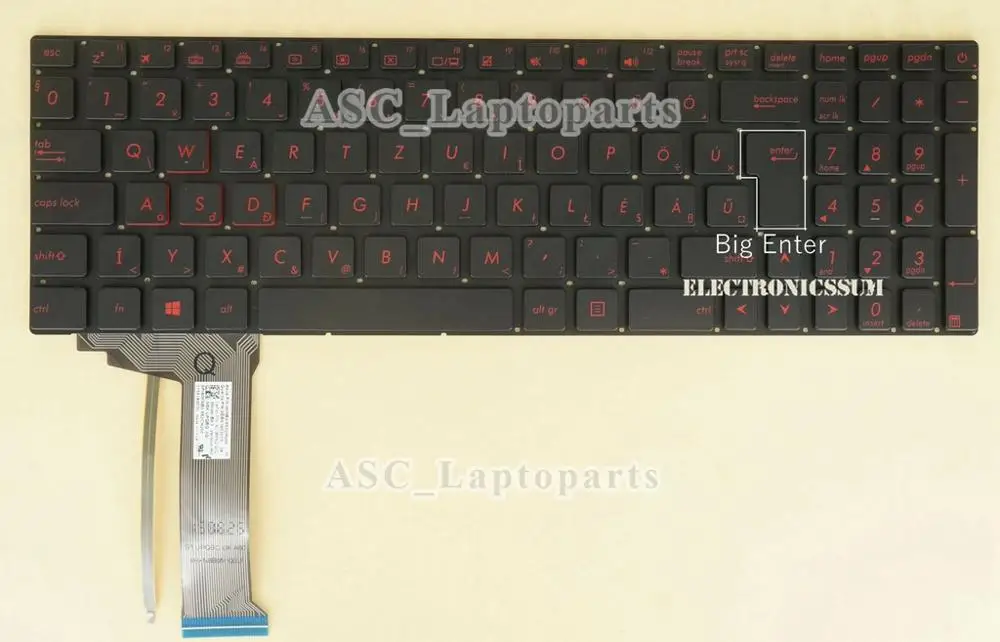Новая клавиатура для ноутбука ASUS G771 G771JM G771JW GL771JM GL771JW G741 G741JM G741Jw G58 G58JM G58JW красная