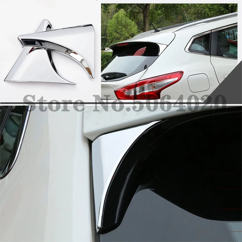 2 шт. задний спойлер для Nissan Qashqai 2015 2016 2017 2018|Хромирование| |