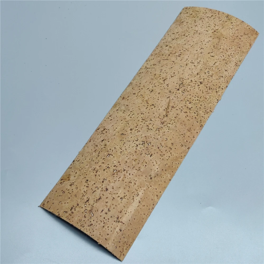 NEW Light Brown Genuine Leather Weaved Texture Embossed