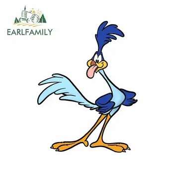

EARLFAMILY 13cm x 10cm for The Road Runner Camper Car Stickers Anime Waterproof Sunscreen 3D Vinyl Material Scratch-proof Decal