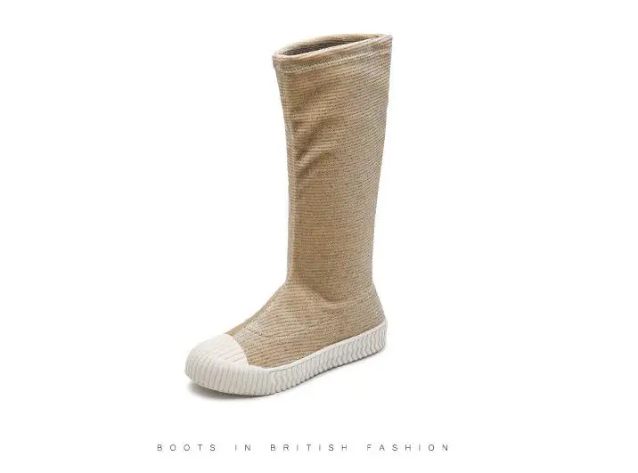 Сапоги до колена для девочек; детские высокие сапоги принцессы; коллекция года; детская высокая обувь; Bota; детские зимние ботинки