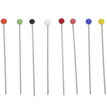 

250 Pieces Sewing Pins Ball Glass Head Pins Straight Quilting Pins For Dressmaker Jewelry Decoration