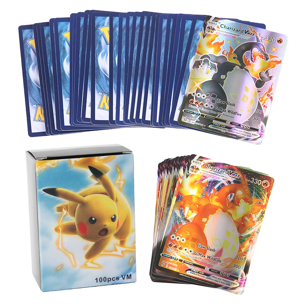 Новая Vmax английская версия карты Pokemon Charizard GX Tag Team EX Mega Game Battle Carte Trading детская