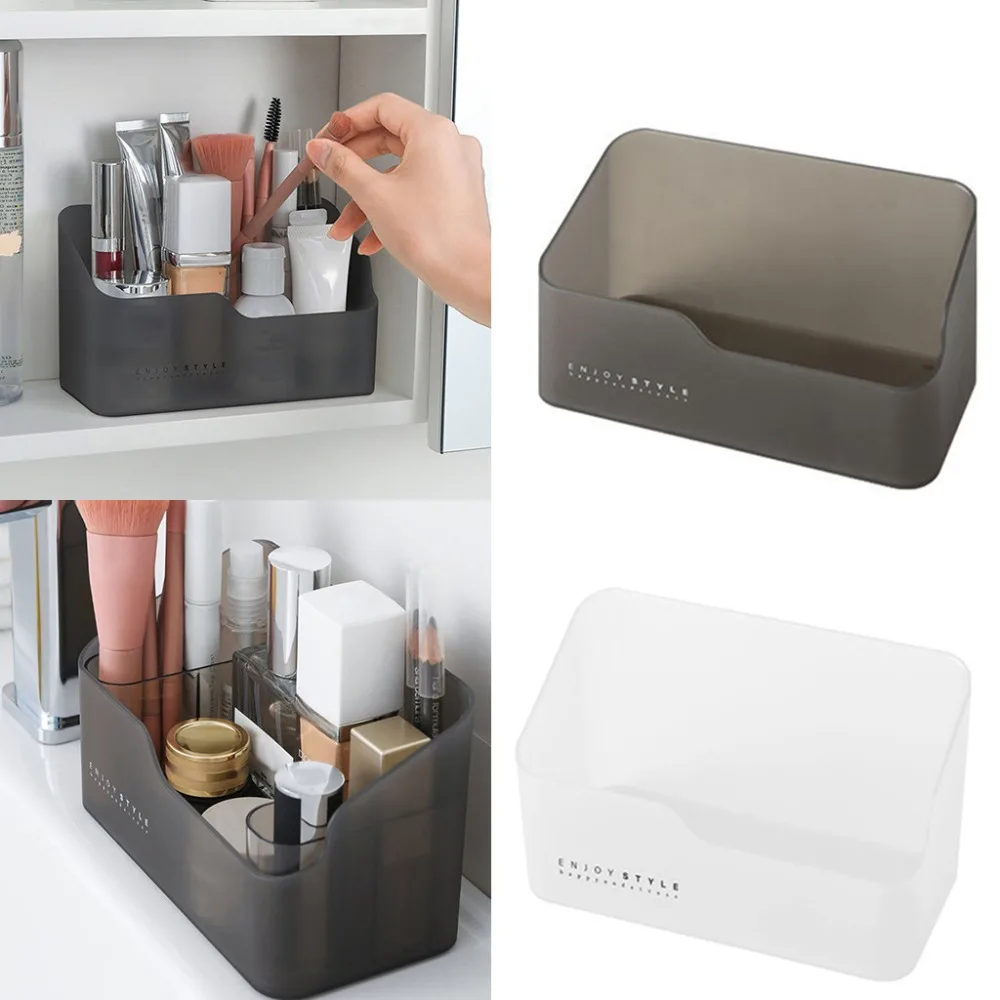 

Office Desk Desktop Organizer Bathroom Storage Box Cosmetic Organiser Desktop Make Up Jewelry Sundries Container