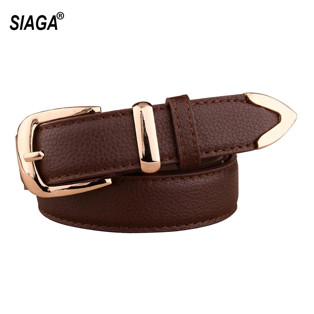 Ladie's Hot Selling Women's Quality Genuine Leather Belts Antique Waist Buckle Belt for Women Jeans Many Colours Choose FCO095