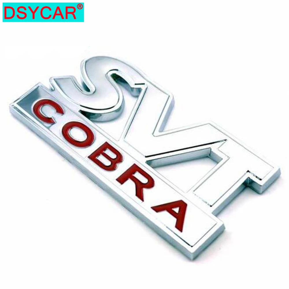 Металлическая 3d наклейка DSYCAR в виде кобры SVT эмблема знака для Jeep BMW Ford Lifan Nissan Mazda