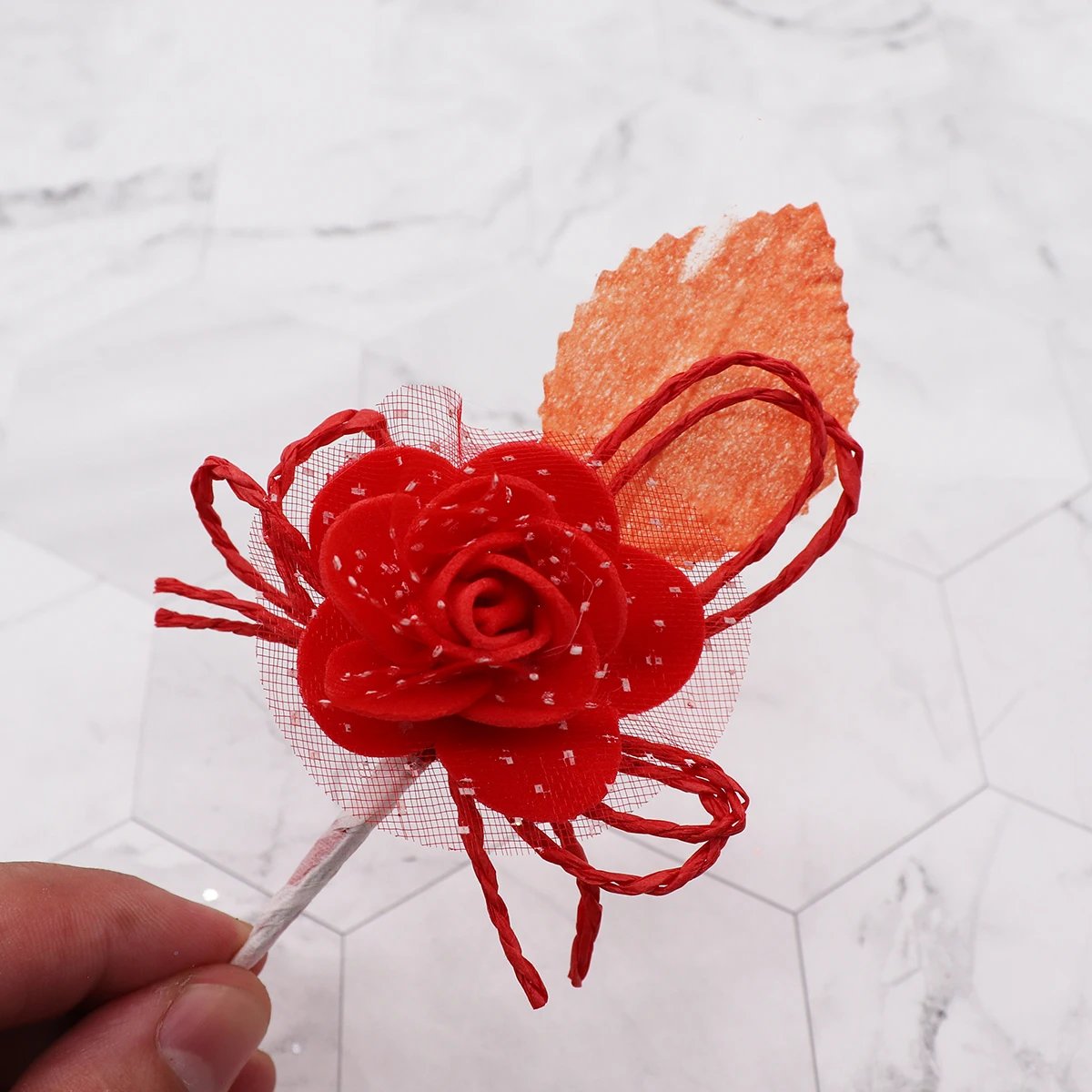 1pcs Foam Lace Rose Handmade Artificial Flowers Bouquet For Wedding Decoration DIY Scrapbooking Decorative Wreath Fake Flowers - Цвет: 19