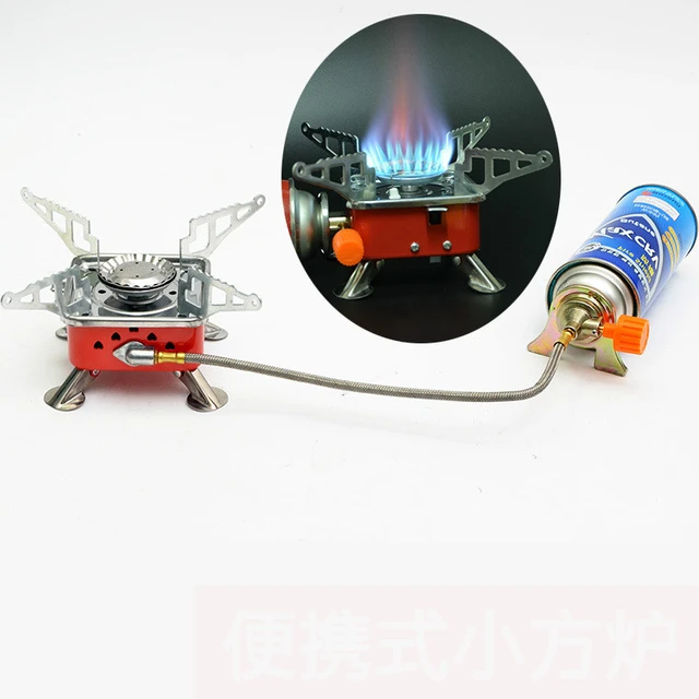 Outdoor Fishing Portable Folding Mini Stove Small Square Card Furnace Long  Gas Tank Furnace Self-driving Stove Tourist Equipment - AliExpress