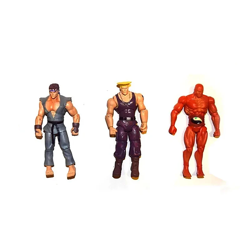 Экшн фигурка Jazwares ST Fighter Ryu Guile Seth 3 75 дюйма|Игровые фигурки и трансформеры| |
