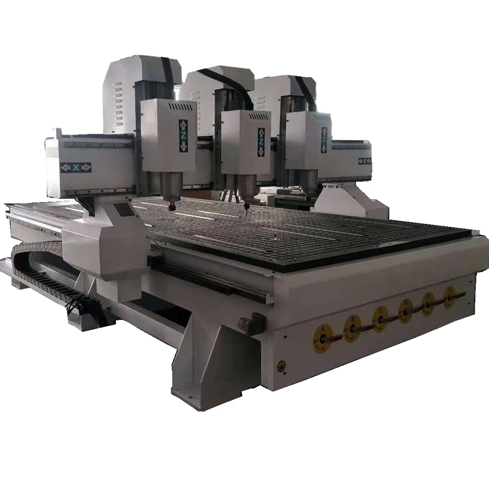 

3 Heads Router CNC 3 Axis MDF/Plywood/wood CNC Router 1325 CNC Milling Machine Price/Cheap Furniture making cnc machine