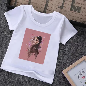 

Aesthetics New Toddler Tshirt Fashion Girl Ariana Grande Girls T Shirt Kawaii Cute Pattern Boy Tshirts Kids Sakura Pretty Casual