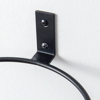 

3Pcs 8 inch Flower Pot Holder Ring Wall Mounted Collapsible Metal Planter Hooks