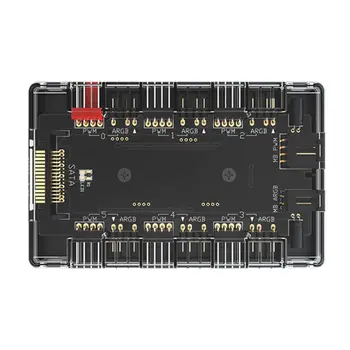 

ARGB+PWM HUB Magnetic Suction Hub with 6x4Pin PWM 6x3Pin ARGB Light Port X6HA