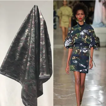 

Green camouflage pu lether fabric Elastic force magic color laser TPU clothing Waterproof PVC sofa coat diy textiles fabric,D165
