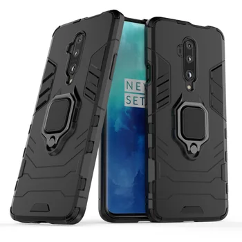 

30pcs/lot For Oneplus 7T Pro Dual Layer Rugged Finger Ring Shockproof Hard Shell Military Case For Oneplus 7T