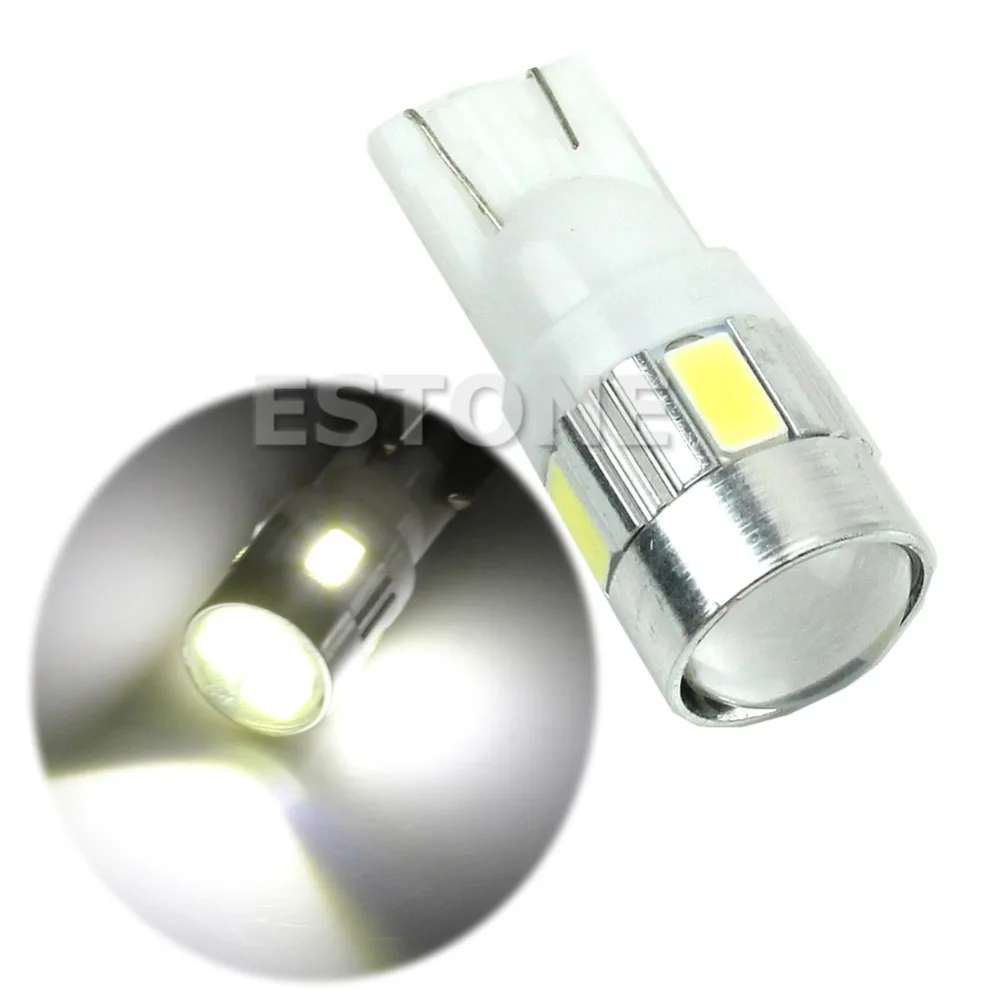 Car-Styling 1Pc High power LED SMD 5630-6LED 194 W5W White with Projector Car light Source for led bar