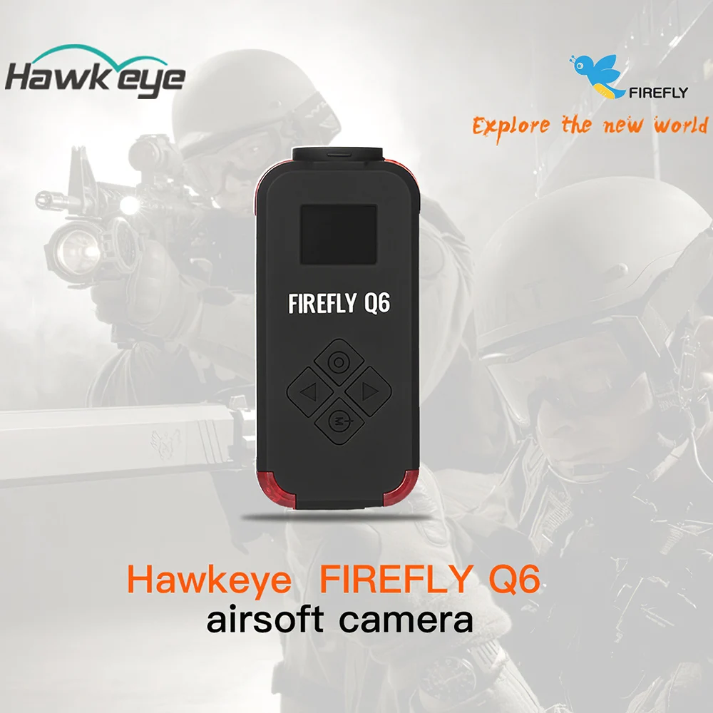 Firefly Q6 страйкбол камера 2,5 K HD Экшн-камера OLED экран 120°широкоугольная экшн-Спортивная камера для игра Airsoft RC запчасти