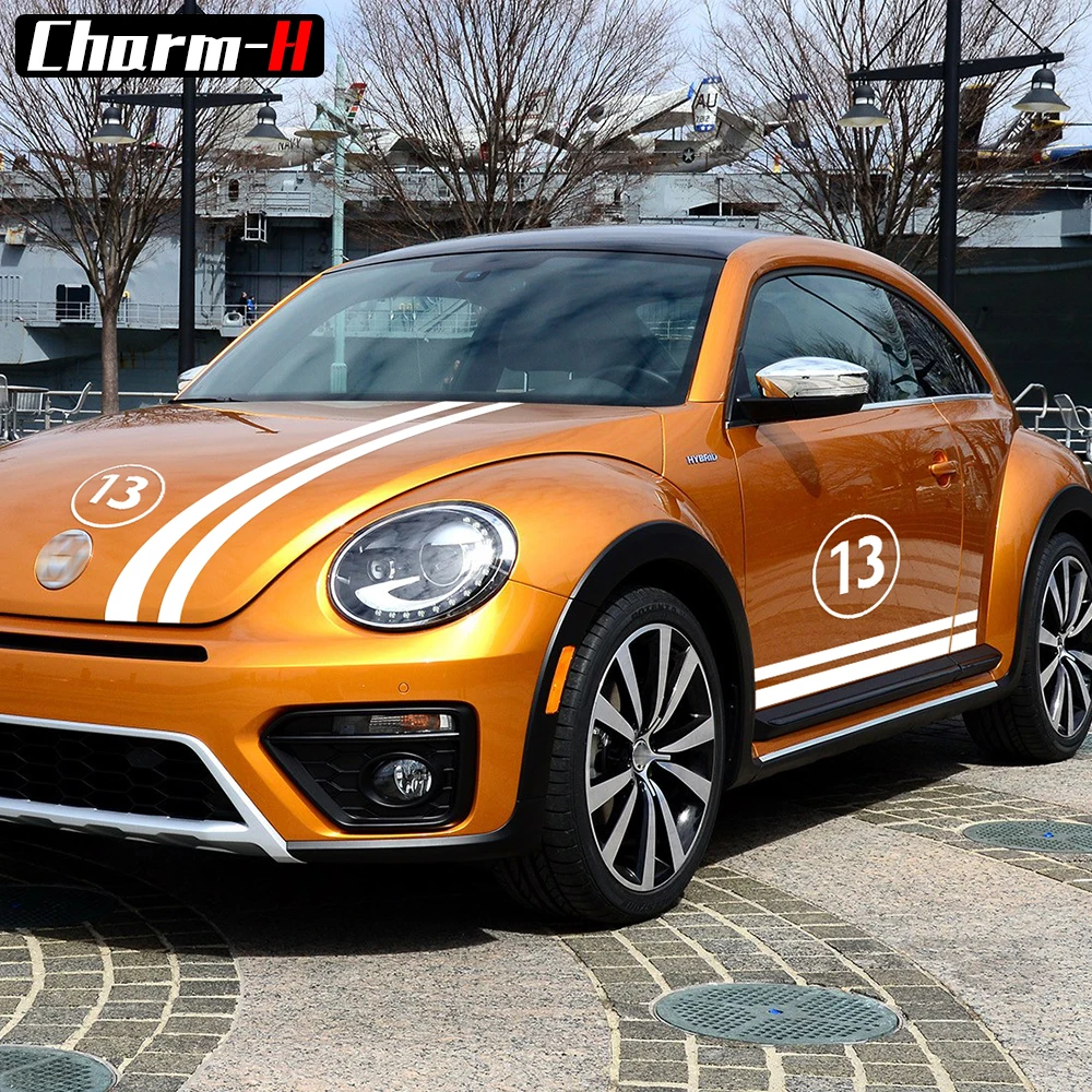 Набор для стайлинга автомобилей, Виниловая наклейка для Volkswagen Beetle, 2011-Н. В., наклейки, аксессуары