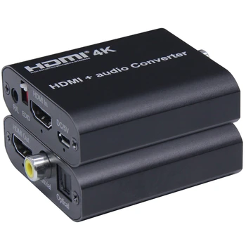 

4K/30Hz HDMI To Audio Video HDMI Audio and Video Splitter with Audio Separate Audio Digital Signal (optical or Coaxial) Output