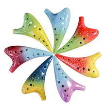

65% Discounts Hot! Alto C Ocarina 12 Hole Musical Collection Ceramic Tenor Ocarina Flute Instrument for Beginner