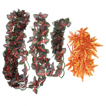 

DIY Fish Tank With Suction Cup Ornament For Decorative Artificial Vine Hanging