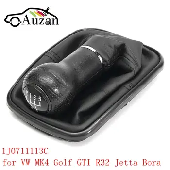 

5 Speed Car Gear Shift Knob Stick Gaiter Boot for VW MK4 Golf IV GTI R32 Jetta Bora 1J0 711 113 C