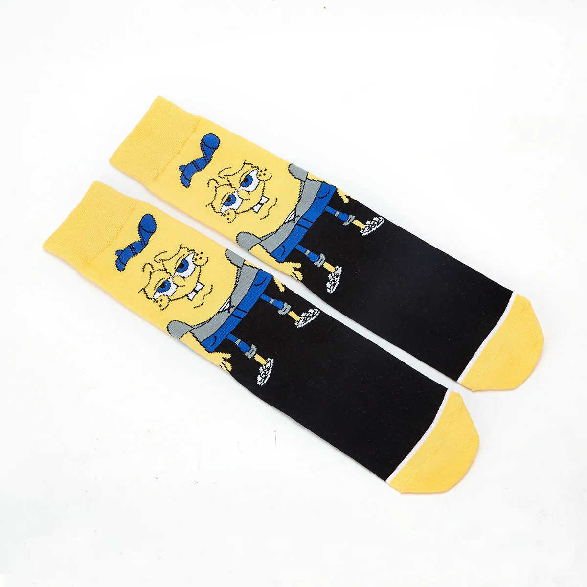 Веселые носки с принтом аниме в стиле Харадзюку; модные носки с забавными рисунками из мультфильмов; яркие удобные хлопковые носки