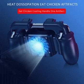 

Pubg Controller Mobile Gaming GamePad Cooler Cooling Fan Fire PUBG Mobile Game Controller Gamepad Joystick Metal L1 R1 Trigger