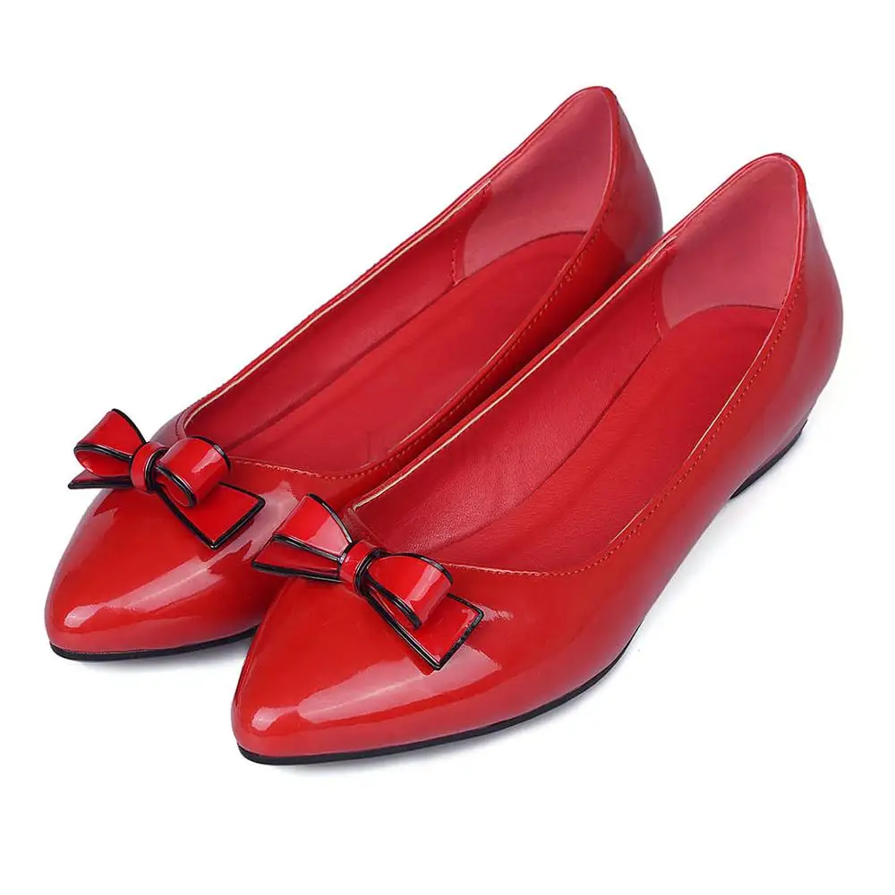 

BERZIMER Women Flats Large Size Solid Slip-On Casual Shoes Comfortable Zapatos de Mujer Shoes Woman Large Size 39 41 42 43