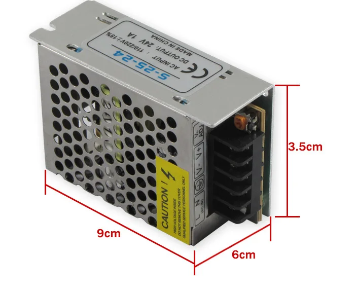 24V 1A 24W импульсный источник питания драйвер переключение для светодиодной ленты дисплей света 110 V/220 V