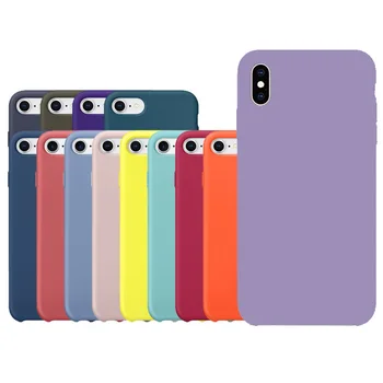 

20pcs Official original like silicone case for iphone 7/iphone 8/iphone 7 8 plus cases cover covers etui tok husa retail package