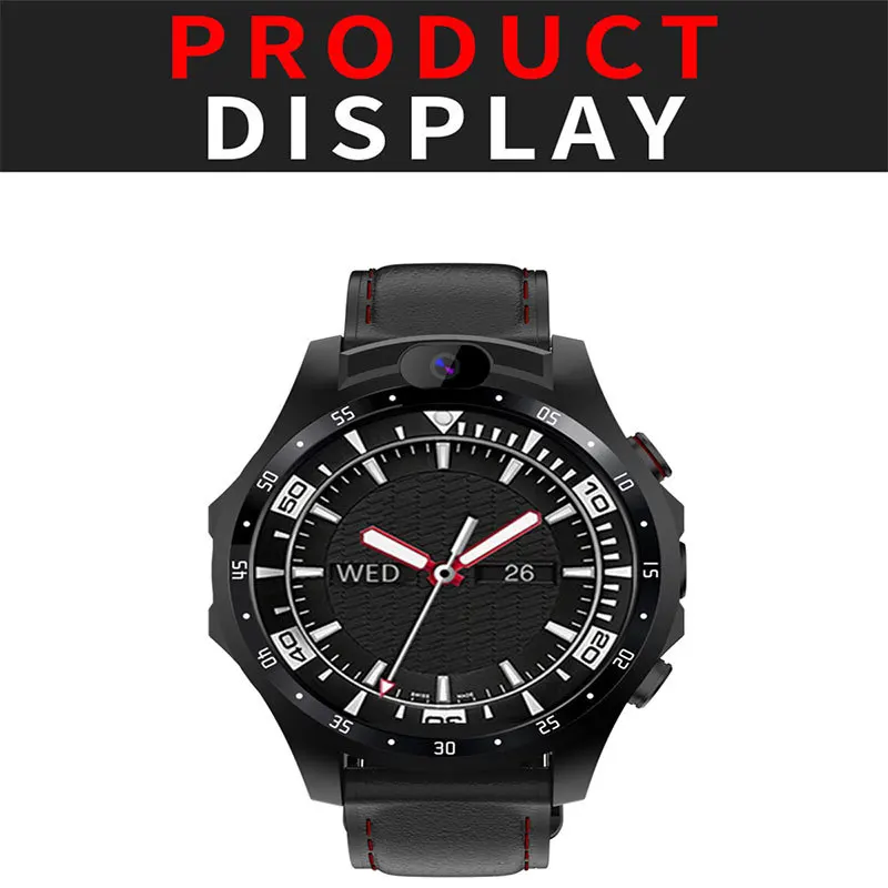  V9 4G Smart Watch 3GB+32GB Android 7.1 MTK6739 Quad Core Smartwatch Dual Camera 1.6 inch Heart Rate