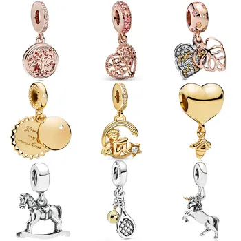 

Rose Family Roots Tree Of Love Rocking Horse Sweet As Honey Bee Pendant Bead 925 Sterling Silver Charm Fit Bracelet Diy Jewelry