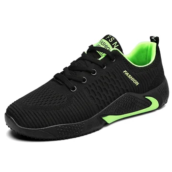 

2020 Fashion Men Shoes Mesh Breathable Flat Men Shoes Sneakers Lightweight Comfortable Lace-up Shoes Men Casual Sport Footwear