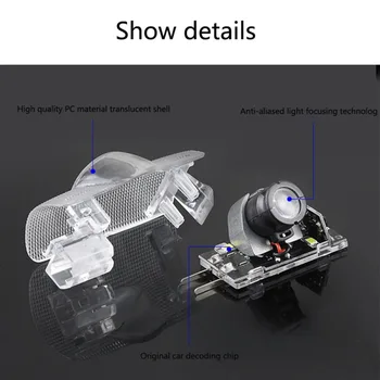 

Bal Bal 2Pcs Car Door Light Projector Lights Welcome Light Car Styling Decorative Lamp