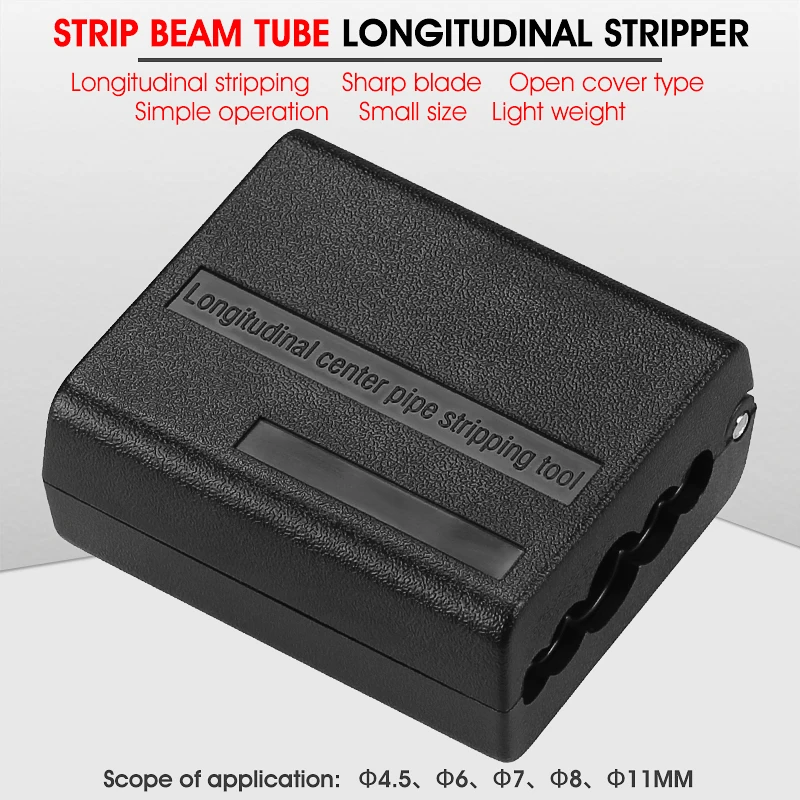 Cortadora de Cable de tubo suelto de fibra óptica, herramienta de fibra óptica, tubo de haz largo, separador de cuchillos