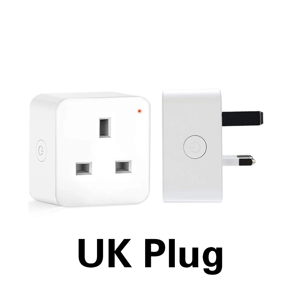 UK plug Tuya Smart Plug Voice Conctol APP WiFi Пульт дистанционного управления Функция синхронизации умная жизнь Amazon Alexa Google Assistant