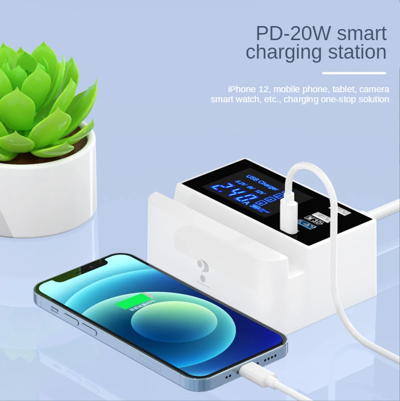 Зарядная станция с 4 портами USB C зарядное устройство несколькими USB-портами