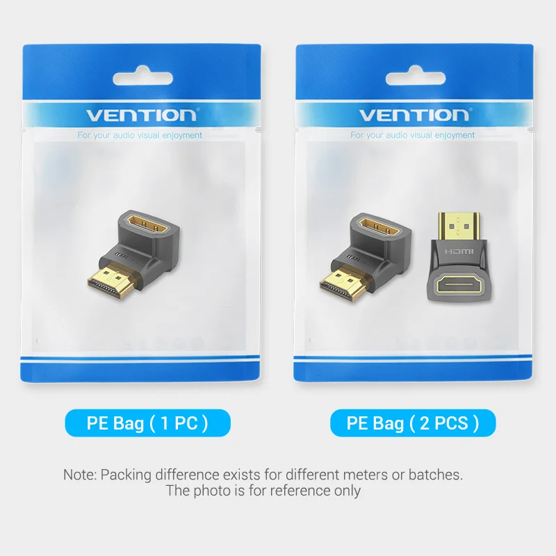 HDMI Cable HDMI Extender Vention HDMI Adapter 90 270 Degree Right Angle HDMI Male to Female Cable Converter for HDTV PS4 PS5 Laptop 4K Extender