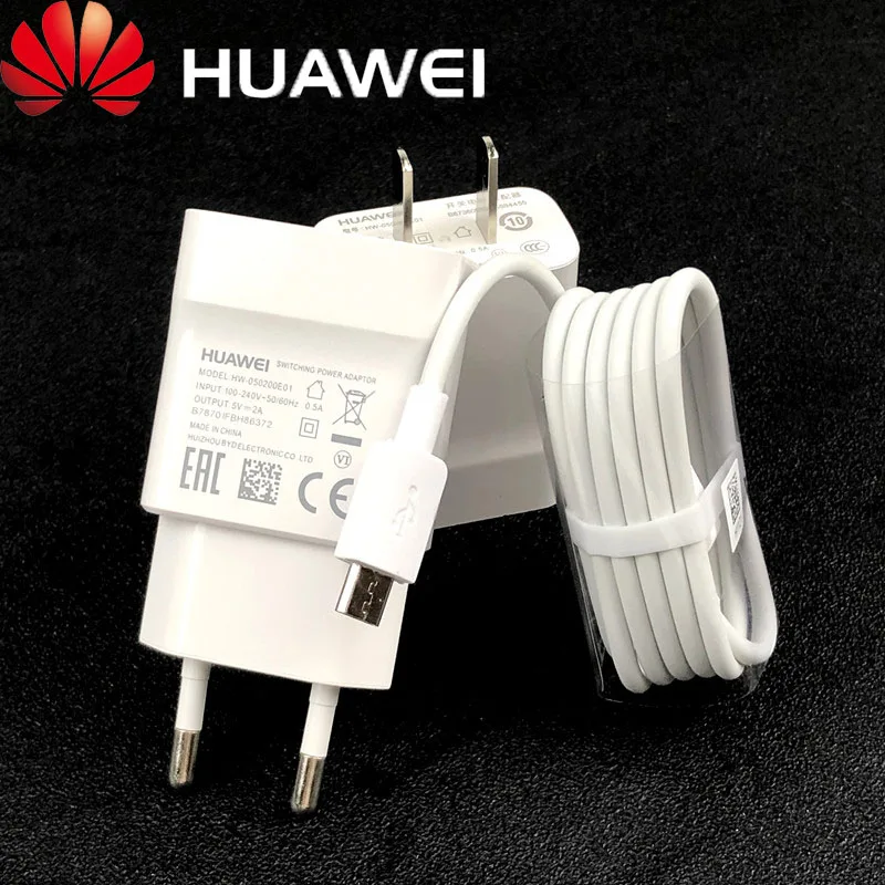 Оригинальное зарядное устройство Huawei 5 В/2 А адаптер для зарядки EU/US micro Usb кабель P8