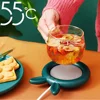 New Smart Thermostatic Coaster Cute Rabbit Mug Warmer Set Cup Heating Pad Home Office Gift Coffee Mug Warmer Water Heater 4