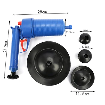 Air Power Afvoer Blaster Pistool Hoge Druk Krachtige Handmatige Plunger Pijp Verstoppen Remover Toiletten Sink Bad Keuken Schoner Air Power Afvoer Blaster Pistool Hoge Druk Krachtige Handmatige Plunger Pijp Verstoppen Remover Toiletten Sink Bad Keuken Schoner