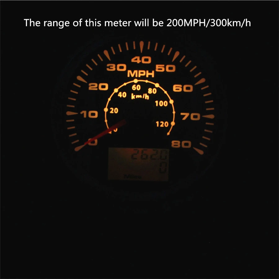 85 мм мотоцикл gps скорость метр Датчик скорости lcd Многофункциональный 0-200MPH 300 км/ч