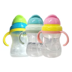 Tazas Sippy para niños, tazas de aprendizaje antiasfixia para bebés, vasos para beber para bebés