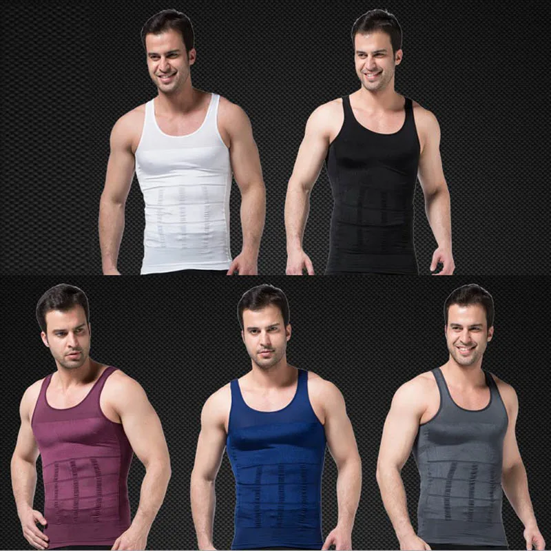 

Men Shaper Firm Slimming Waist Trimmer Vest Shapewear For Man Gynecomastia Corset Body Shapers Control Belly Tops Abdominal