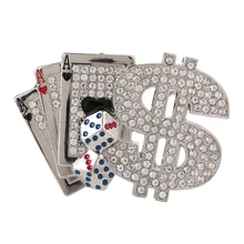 Rhinestone Poker Dice Dollar Belt Buckle Hip Hop Western Cowboy Cowgirl Buckle Belt Buckle Rhinestone Poker Dice Dollar Belt Buckle Hip Hop Western Cowboy Cowgirl Buckle Belt Buckle