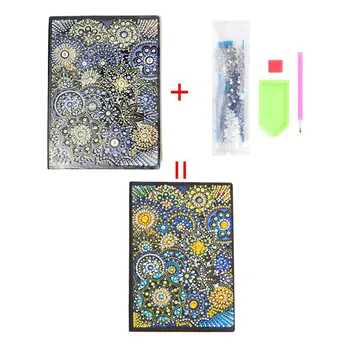 

5D DIY Special Shaped Diamond Painting Notebook Diary Book 50 Pages Sketchbook Embroidery Diamond Cross Stitch Christmas Gifts