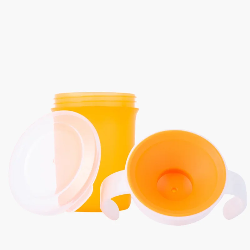 Water Bottle Drinking Cup Water Cup Feeding Cup 360 Degrees Can Be Rotated Baby Learning Drinking Cup with Double Handle Flip Lid Leakproof Infants Water Cups Bottle BPA Free