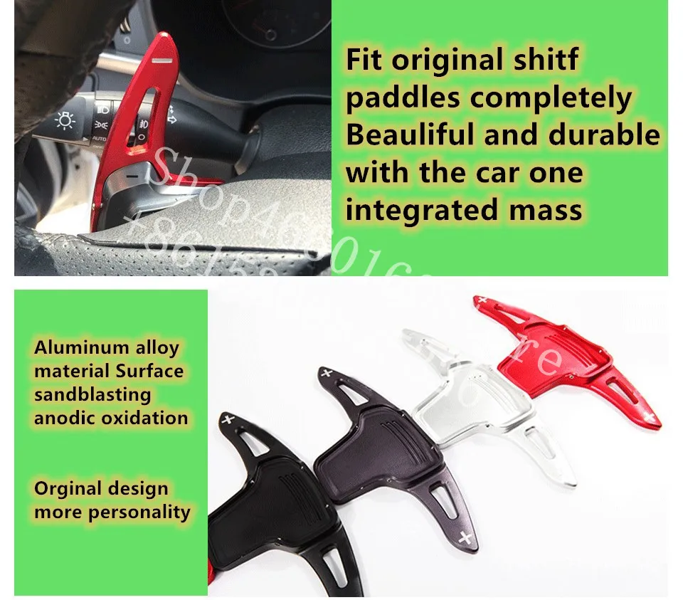Puou high quality For Toyota 86-19 2pcs car accessories Steering Wheel Aluminum Shift Paddle Shift Extend Shifter